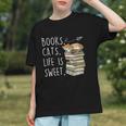 Book Lovers Books Cats Life Is Sweet Cat Lover Graphic Youth