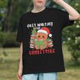 Book Reading Just Waiting For Christmas Gingerbread Graphic Youth