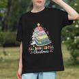 All Booked For Christmas Book Tree Lights Christmas Library Graphic Youth