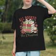 All Booked For Christmas Coquette Xmas Book Club Book Lovers Graphic Youth
