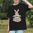Books Bookworm Reader Book Cute Reading Bunny With Glasses Graphic Youth