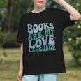 Books Are My Love Language Retro Book Quote Graphic Youth Books Are My Love Language Retro Book Quote Graphic Youth