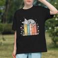 Books Lover Cute Sleepy Cat Relax Reading Vibe Graphic Youth