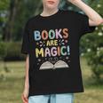 Books Are Magic Whimsical Retro Bookworm Graphic Youth