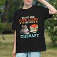 BOOKS AND MAINE COONS ARE MY THERAPY Main Coon Graphic Youth