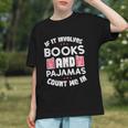 Books Pajamas Read Reading Book Librarian Women Girls Graphic Youth
