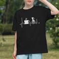 Cat Book Coffee Lover Heartbeat Cat Lover Book Lover Graphic Youth