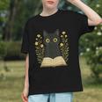 Cat Reading Book Flowers Graphic Youth Cat Reading Book Flowers Graphic Youth