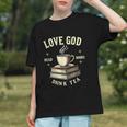 Christian Bookworm Love God Read Books Drink Tea Graphic Youth