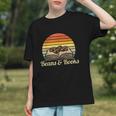 Coffee Beans & Books Retro Bookworm Librarian Graphic Youth