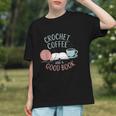 Coffee Crochet Good Book Bookish Yarn Crafter Graphic Youth