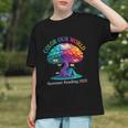 Color Our World Summer Reading 2025 Tree Book Lover Camping Graphic Youth