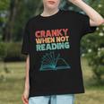Cranky When Not Reading Retro Vintage Book Lover Graphic Youth