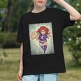 The Crimson Crescent 90s Retro Comic Book Superheroine Art Graphic Youth