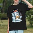 Cute Christmas Penguin Reading Book Cozy Winter Holiday Art Graphic Youth