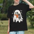 Cute Ghost Reading Book Spooky Season Halloween Costume Kids Graphic Youth Cute Ghost Reading Book Spooky Season Halloween Costume Kids Graphic Youth