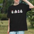 Cute Ghosts Reading Books Lover Spooky Season Halloween Graphic Youth