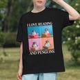 Cute Penguin Reading Book School Librarian Teacher Student Graphic Youth