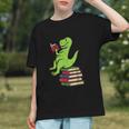Dino Reading Read Reading Librarian Book Men Boys Kids Graphic Youth
