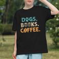Dogs Books Coffee Reading Book Lover Graphic Youth