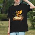 Dragon Fantasy Book Lover Bookish Reader Bookworm Wildflower Graphic Youth