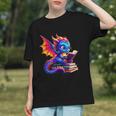 Dragon Reading a Book Bookworm Book Lover Graphic Youth Dragon Reading a Book Bookworm Book Lover Graphic Youth