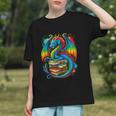 Dragon Reading Colorful Fantasy Book Lover Graphic Youth Dragon Reading Colorful Fantasy Book Lover Graphic Youth