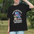 Easily Distracted By Dragons And Books Graphic Youth Easily Distracted By Dragons And Books Graphic Youth