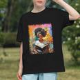 Educated Afro Girl Reading Book Lover History Month Graphic Youth