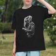 Elephant Holds Book Wriing Motif Animal Artwork Elephant Graphic Youth