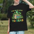 Goods Luck Read Librarian Book Patrick Days Shamrock Clover Graphic Youth