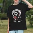 Grim Reaper Bookworm Cute Book Reading Halloween Graphic Youth Grim Reaper Bookworm Cute Book Reading Halloween Graphic Youth