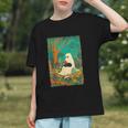 Groovy Ghost Reading Book Cat Halloween Ghost Teacher Graphic Youth