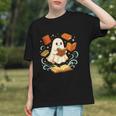 Halloween Cute Ghost Shirt Reading Books Ghost Graphic Youth