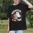 Haunted By My TBR Cute Ghost Book Reading Teacher Halloween Graphic Youth Haunted By My TBR Cute Ghost Book Reading Teacher Halloween Graphic Youth
