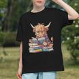 Highland Cow Reading Book Librarian Library Graphic Youth Highland Cow Reading Book Librarian Library Graphic Youth