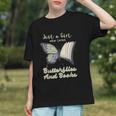 Just a Girl Who Loves Butterflies And Books Butterfly Graphic Youth Just a Girl Who Loves Butterflies And Books Butterfly Graphic Youth