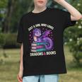 Just a Girl Who Loves Dragons And Books Reading Graphic Youth Just a Girl Who Loves Dragons And Books Reading Graphic Youth