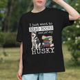 I Just Want To Read Books And Pet My Husky Dog Graphic Youth I Just Want To Read Books And Pet My Husky Dog Graphic Youth