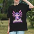 Kawaii Axolotl Cute Axolotls Reading Book Graphic Youth