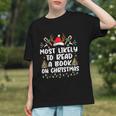Most Likely To Read A Book On Christmas Matching Family Graphic Youth Most Likely To Read A Book On Christmas Matching Family Graphic Youth