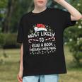 Most Likely To Read A Book Through Christmas Xmas Graphic Youth Most Likely To Read A Book Through Christmas Xmas Graphic Youth