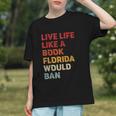 Live Life Like A Book Florida Would Ban Vintage Pride Month Graphic Youth