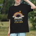 Take a Look It's In a Book Vintage Reading Teacher Rainbow Graphic Youth Take a Look It's In a Book Vintage Reading Teacher Rainbow Graphic Youth