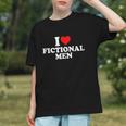 I Love Heart Fictional Men Simple Cute Books Reading Graphic Youth