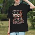 Nuts About Reading Nutcracker Reading Book Lover Christmas Graphic Youth
