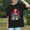 Octopus Reading Books Tea Coffee Graphic Youth