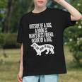 Outside Of A Dog A Book Is Man's Best Friend Apparel Graphic Youth
