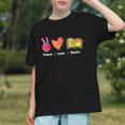Peace Love Books Reader Librarian Library Book Graphic Youth