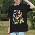 Pet Dogs Read Books Be Happy Dog Lover Graphic Youth